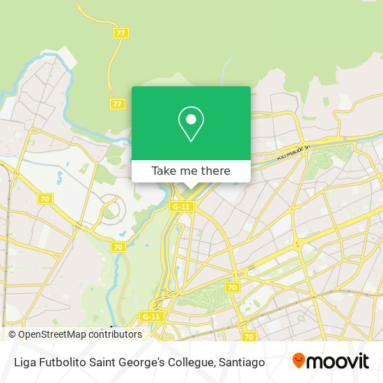 Liga Futbolito Saint George's Collegue map