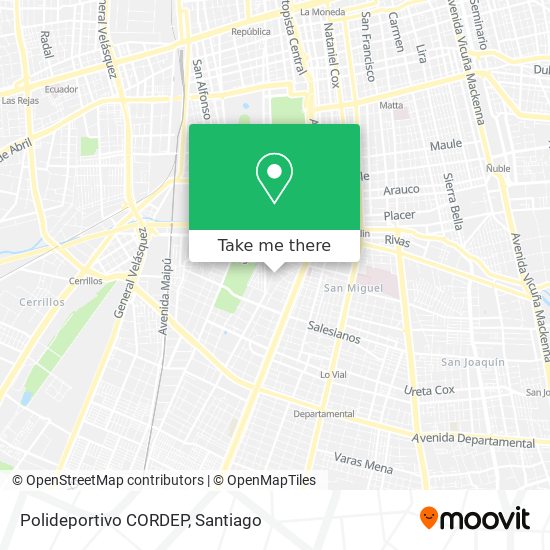 Mapa de Polideportivo CORDEP