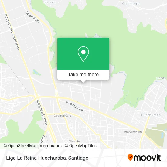 Mapa de Liga La Reina Huechuraba
