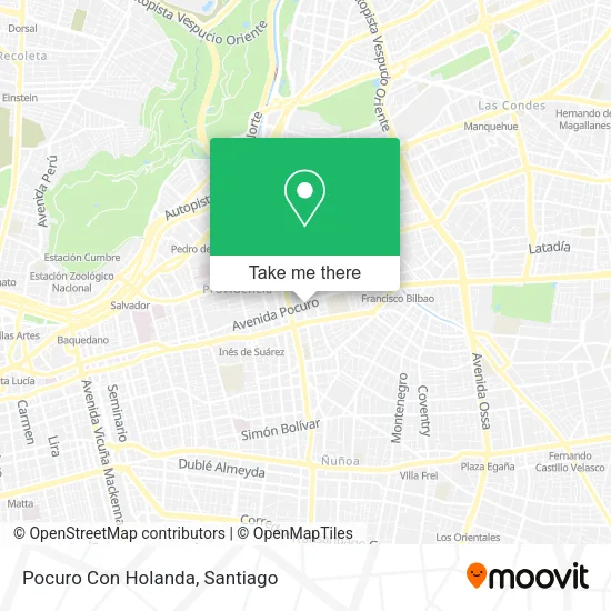 Pocuro Con Holanda map