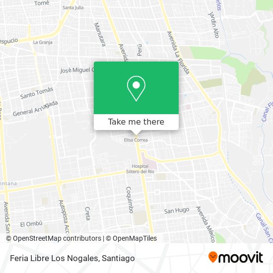 Feria Libre Los Nogales map