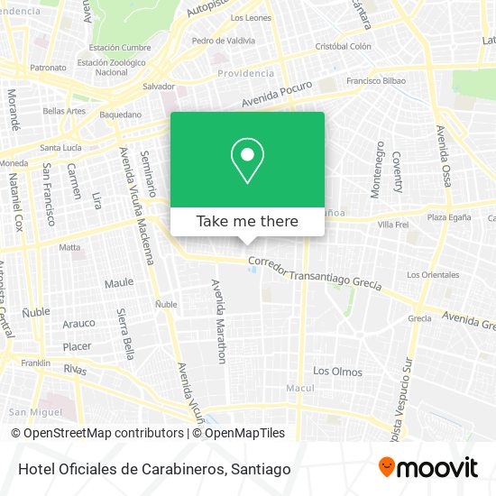 Hotel Oficiales de Carabineros map