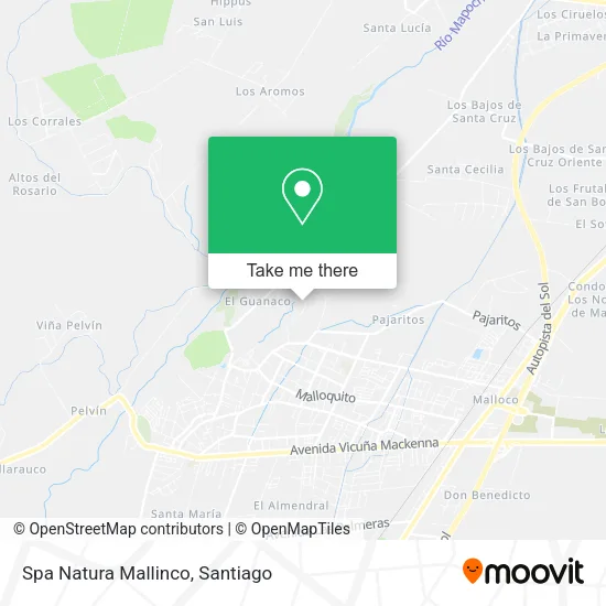 Mapa de Spa Natura Mallinco