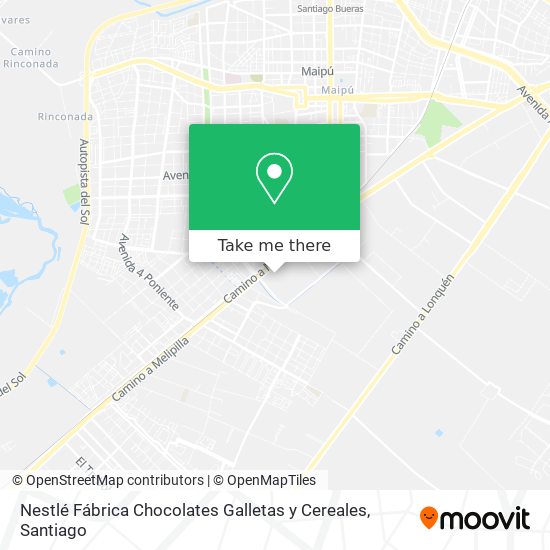 Nestlé Fábrica Chocolates Galletas y Cereales map