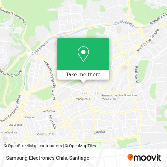 Mapa de Samsung Electronics Chile