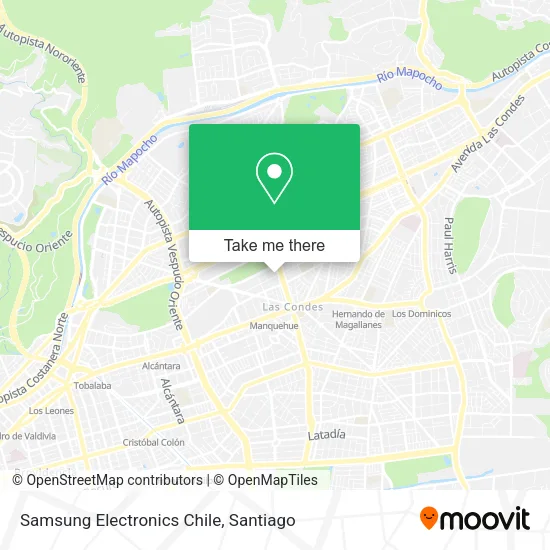 Samsung Electronics Chile map