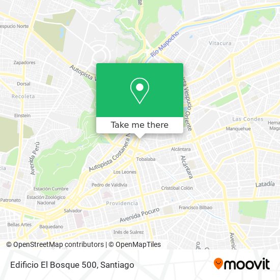 Mapa de Edificio El Bosque 500