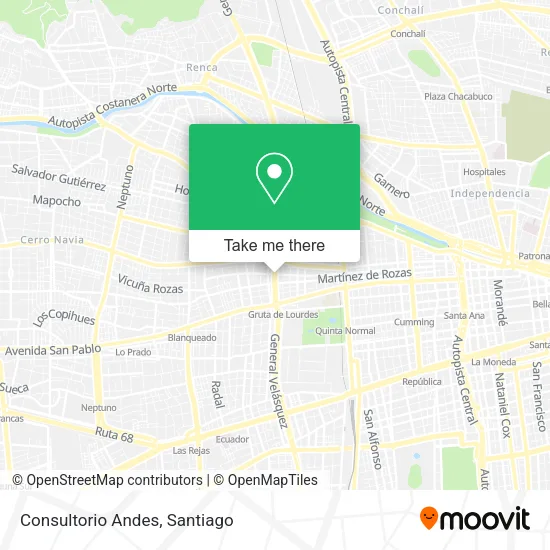 Consultorio Andes map