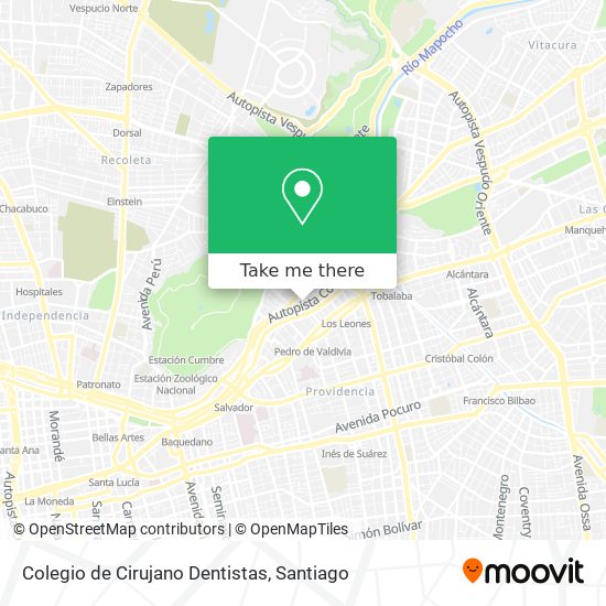 Colegio de Cirujano Dentistas map