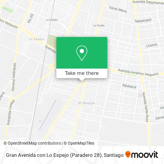 Gran Avenida con Lo Espejo (Paradero 28) map