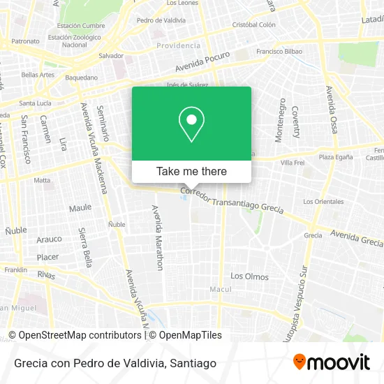 Grecia con Pedro de Valdivia map
