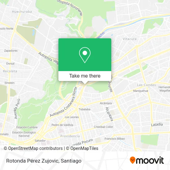 Rotonda Pérez Zujovic map