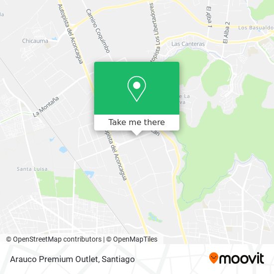 Arauco Premium Outlet map