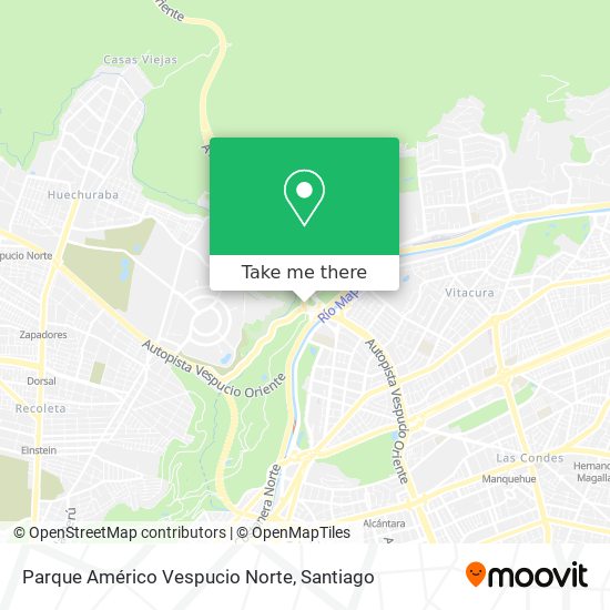 Parque Américo Vespucio Norte map
