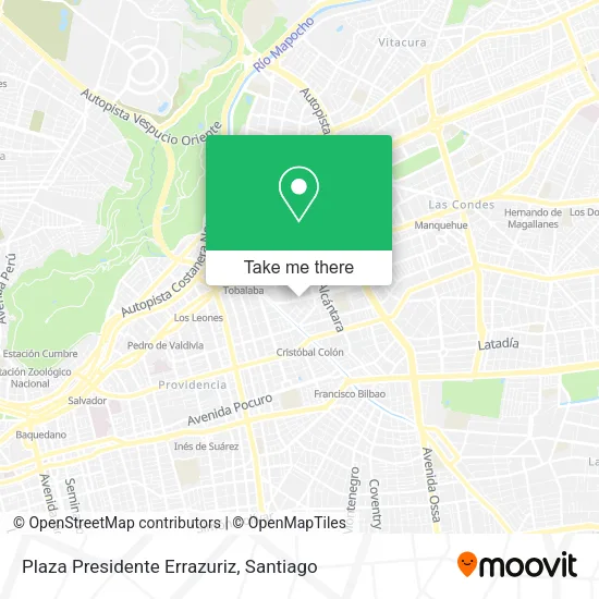 Plaza Presidente Errazuriz map
