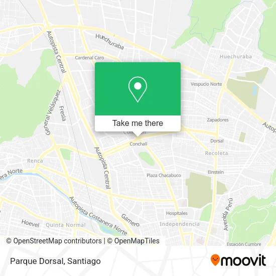 Parque Dorsal map