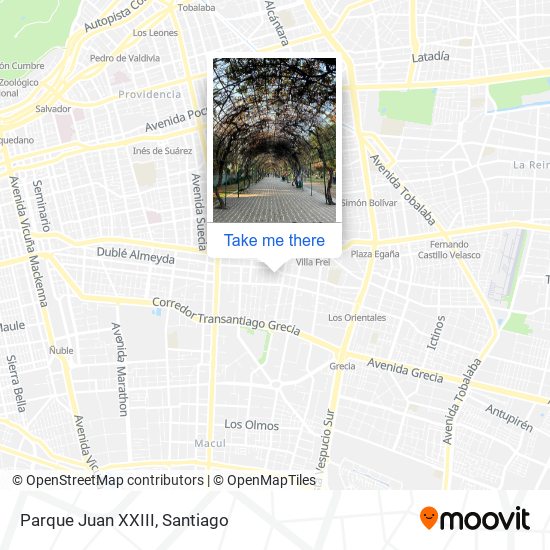 Parque Juan XXIII map
