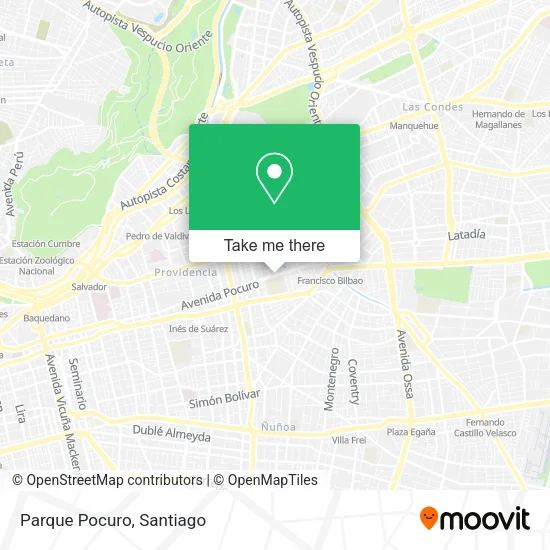 Parque Pocuro map