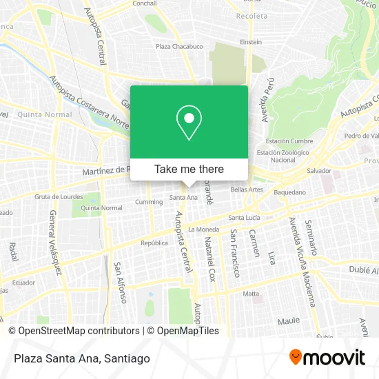 Plaza Santa Ana map