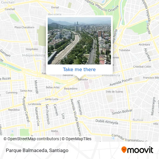 Parque Balmaceda map