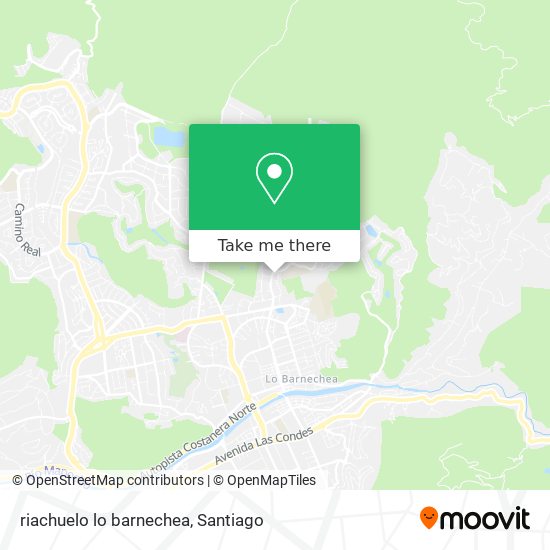 Mapa de riachuelo lo barnechea