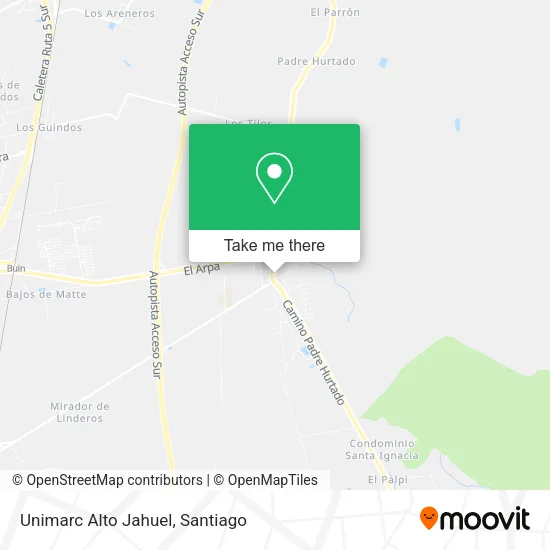 Unimarc Alto Jahuel map