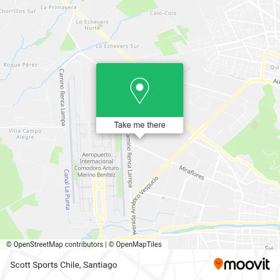 Scott Sports Chile map