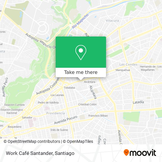 Mapa de Work Café Santander