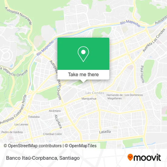 Banco Itaú-Corpbanca map