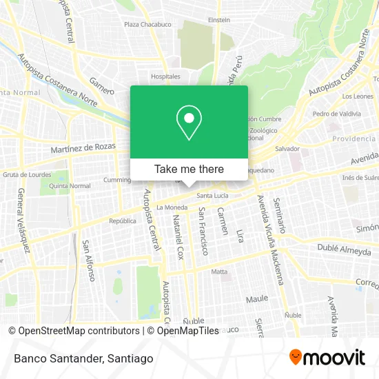 Banco Santander map