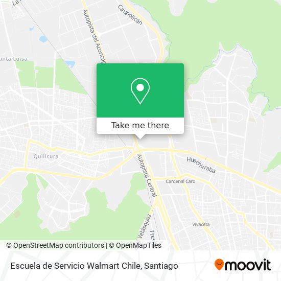 Escuela de Servicio Walmart Chile map