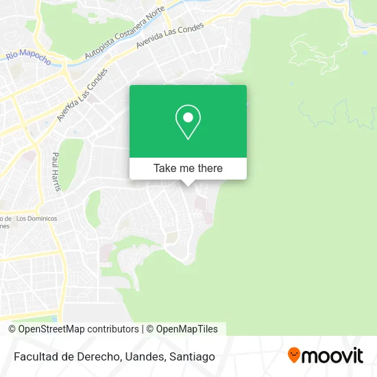 Facultad de Derecho, Uandes map