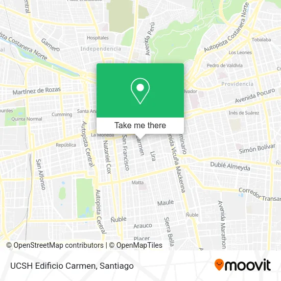 UCSH Edificio Carmen map