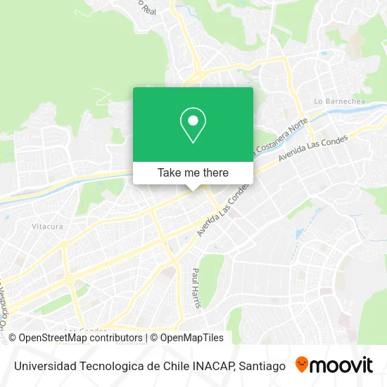 Universidad Tecnologica de Chile INACAP map