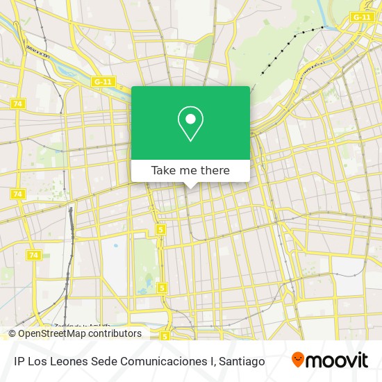 IP Los Leones Sede Comunicaciones I map