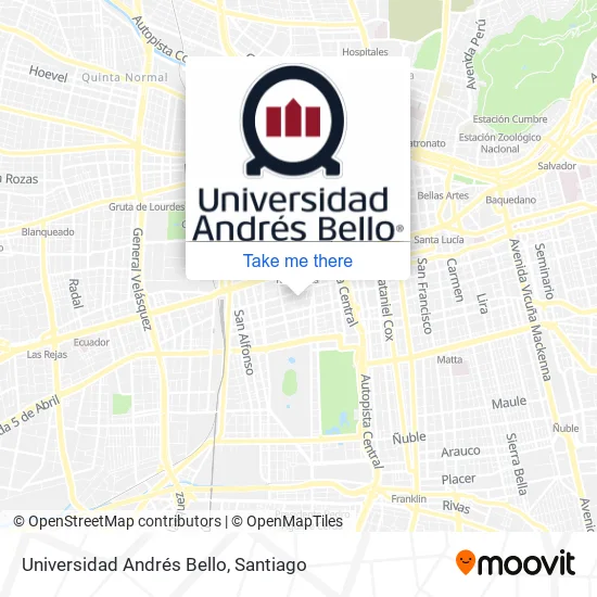 Universidad Andrés Bello map