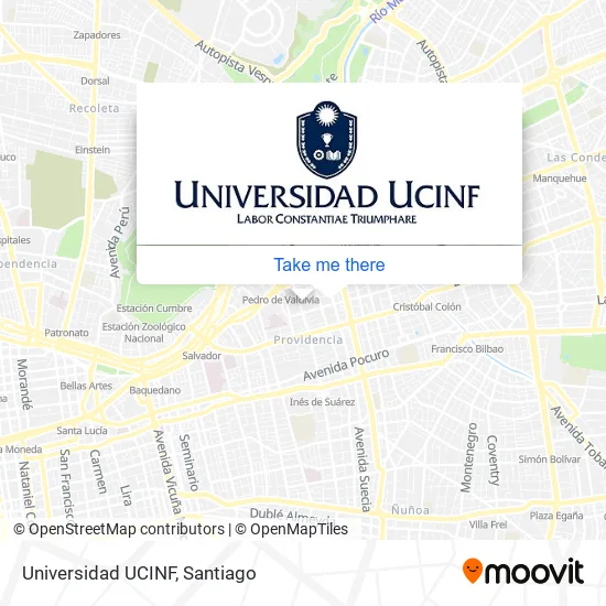 Universidad UCINF map