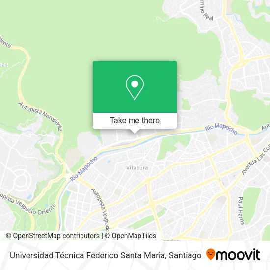 Universidad Técnica Federico Santa Maria map