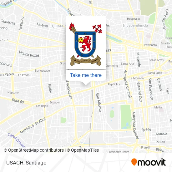 USACH map