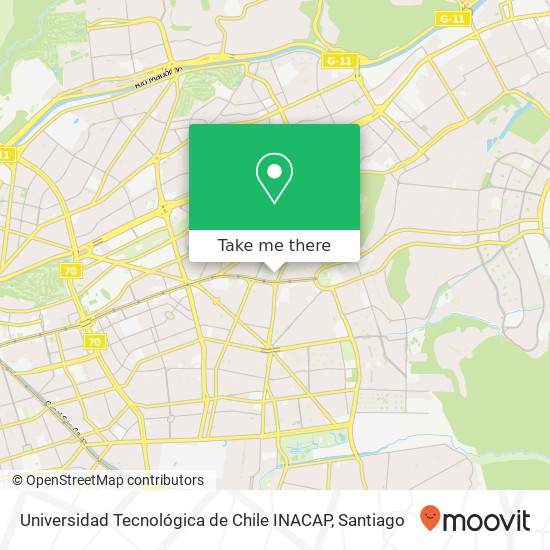 Universidad Tecnológica de Chile INACAP map