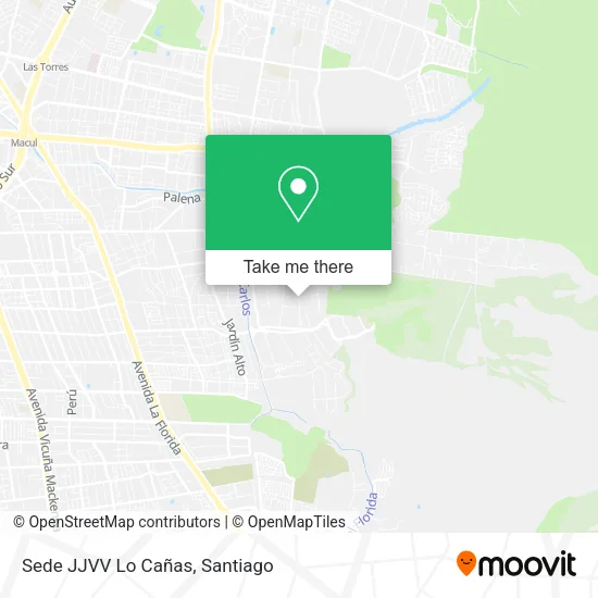 Sede JJVV Lo Cañas map