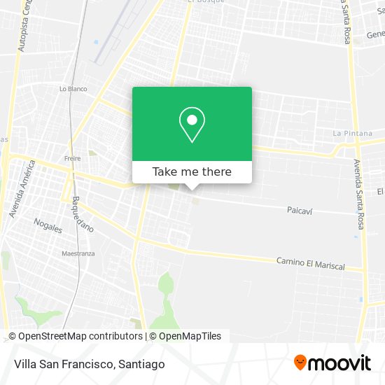 Villa San Francisco map
