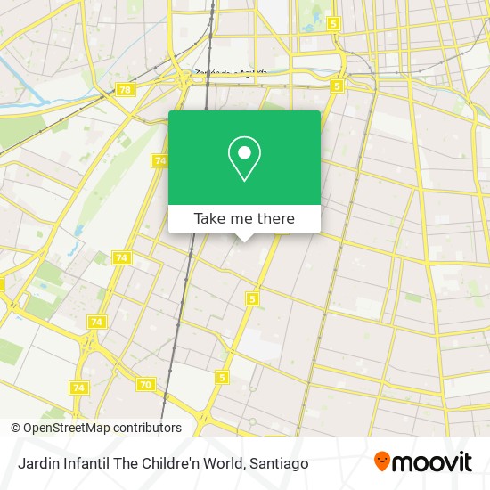 Jardin Infantil The Childre'n World map