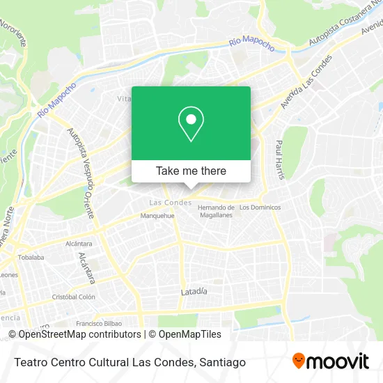 Teatro Centro Cultural Las Condes map