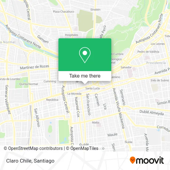 Claro Chile map