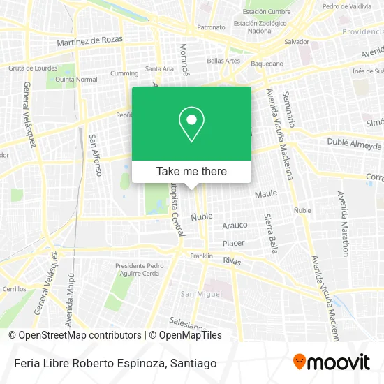 Feria Libre Roberto Espinoza map