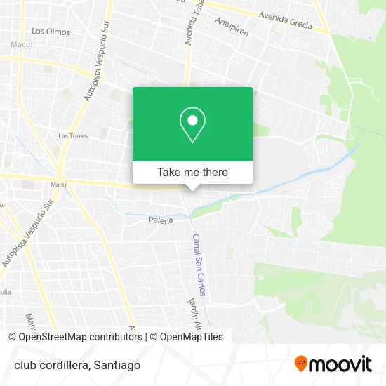 club cordillera map