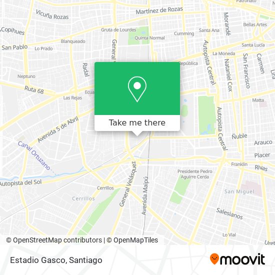 Estadio Gasco map