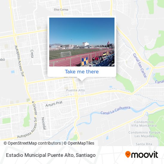 Estadio Municipal Puente Alto map