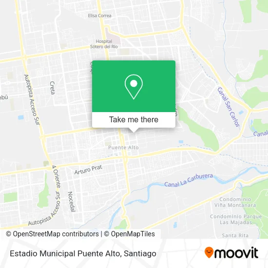 Estadio Municipal Puente Alto map